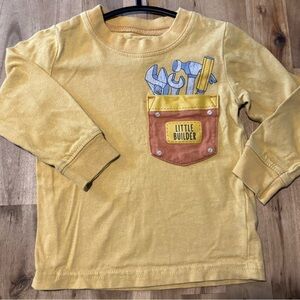 Carhartt Yellow Little Builder Long Sleeve Tee